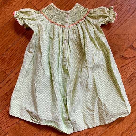 Castles & Crowns Green Gingham smock dress - Picture 3 of 4